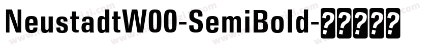 NeustadtW00-SemiBold字体转换