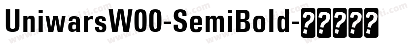 UniwarsW00-SemiBold字体转换