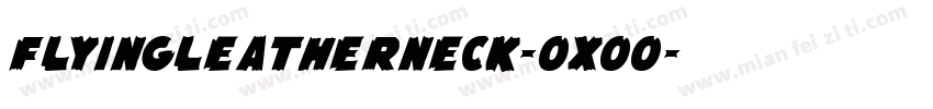 FlyingLeatherneck-OXOo字体转换