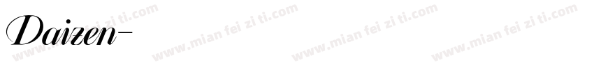 Daizen字体转换