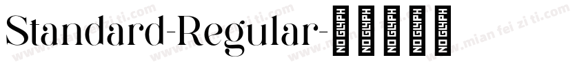 Standard-Regular字体转换