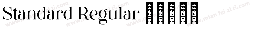 Standard-Regular字体转换