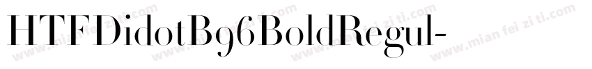 HTFDidotB96BoldRegul字体转换