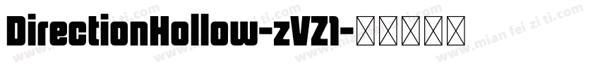 DirectionHollow-zVZ1字体转换
