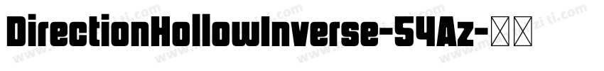 DirectionHollowInverse-54Az字体转换