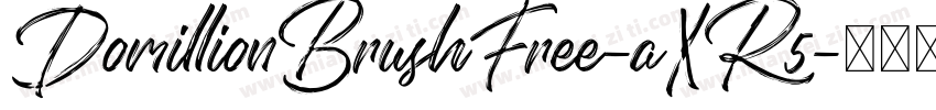 DomillionBrushFree-aXR5字体转换