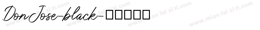 DonJose-black字体转换