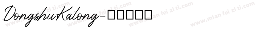 DongshuKatong字体转换