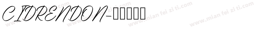CIDRENDON字体转换