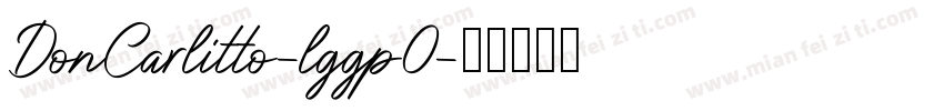 DonCarlitto-lggp0字体转换