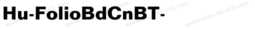 Hu-FolioBdCnBT字体转换