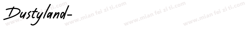 Dustyland字体转换