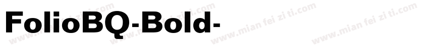 FolioBQ-Bold字体转换