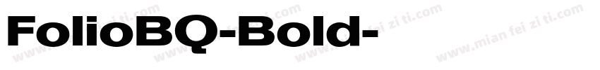 FolioBQ-Bold字体转换
