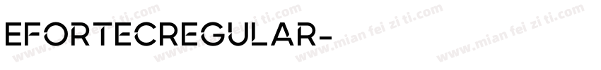 EfortecRegular字体转换