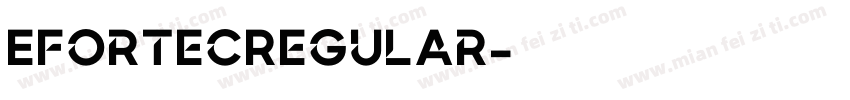 EfortecRegular字体转换