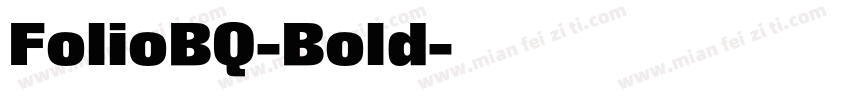 FolioBQ-Bold字体转换
