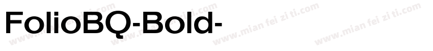 FolioBQ-Bold字体转换