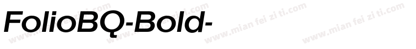 FolioBQ-Bold字体转换