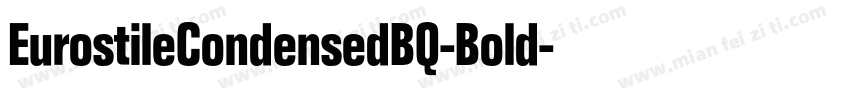 EurostileCondensedBQ-Bold字体转换