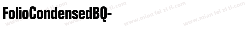 FolioCondensedBQ字体转换