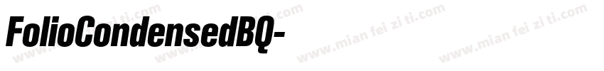 FolioCondensedBQ字体转换