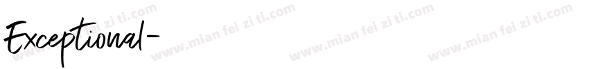 Exceptional字体转换