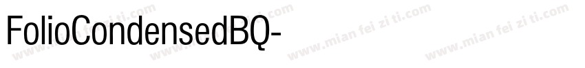 FolioCondensedBQ字体转换