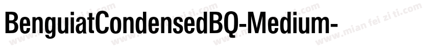 BenguiatCondensedBQ-Medium字体转换