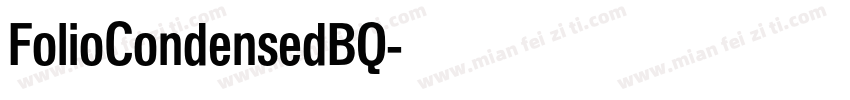 FolioCondensedBQ字体转换