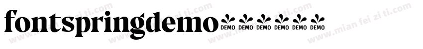 fontspringdemo字体转换