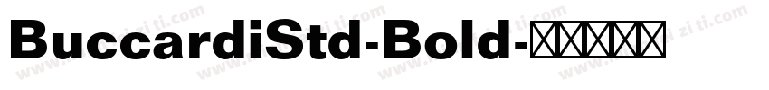 BuccardiStd-Bold字体转换
