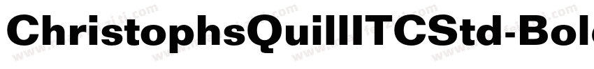 ChristophsQuillITCStd-Bold字体转换