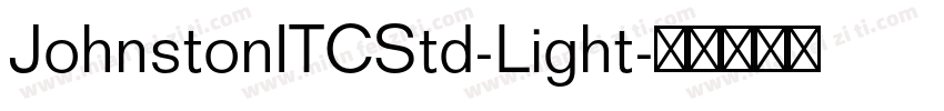JohnstonITCStd-Light字体转换