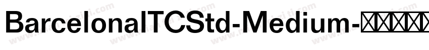 BarcelonaITCStd-Medium字体转换