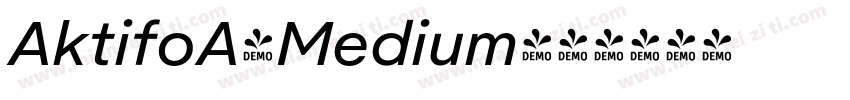 AktifoA-Medium字体转换
