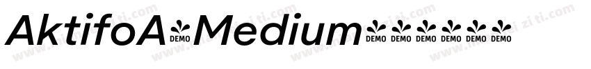 AktifoA-Medium字体转换