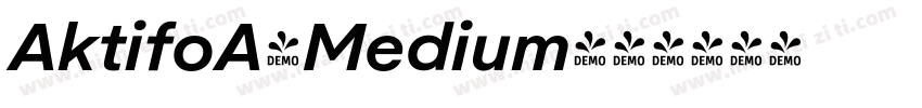 AktifoA-Medium字体转换