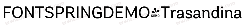 FONTSPRINGDEMO-TrasandinaBookBook字体转换