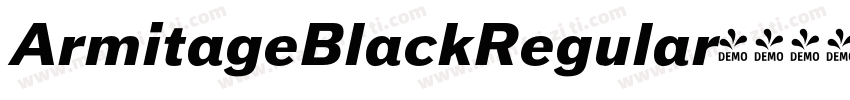 ArmitageBlackRegular字体转换