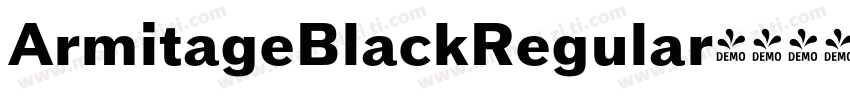 ArmitageBlackRegular字体转换
