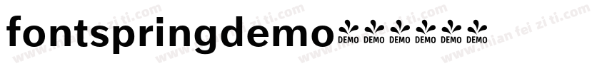 fontspringdemo字体转换
