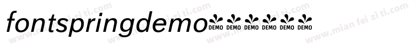 fontspringdemo字体转换