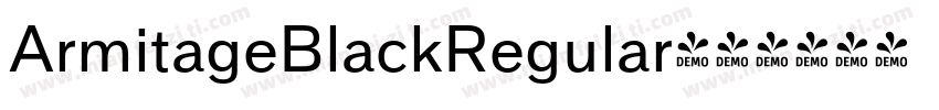 ArmitageBlackRegular字体转换