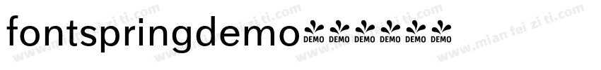 fontspringdemo字体转换