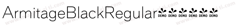 ArmitageBlackRegular字体转换