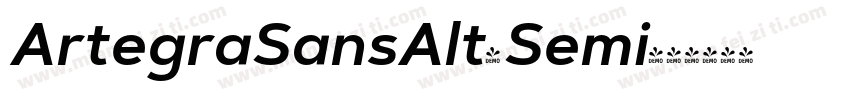 ArtegraSansAlt-Semi字体转换