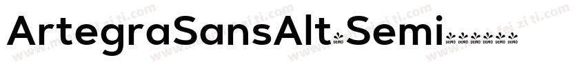 ArtegraSansAlt-Semi字体转换