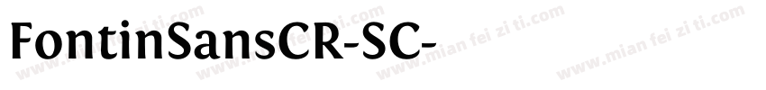 FontinSansCR-SC字体转换