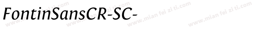 FontinSansCR-SC字体转换